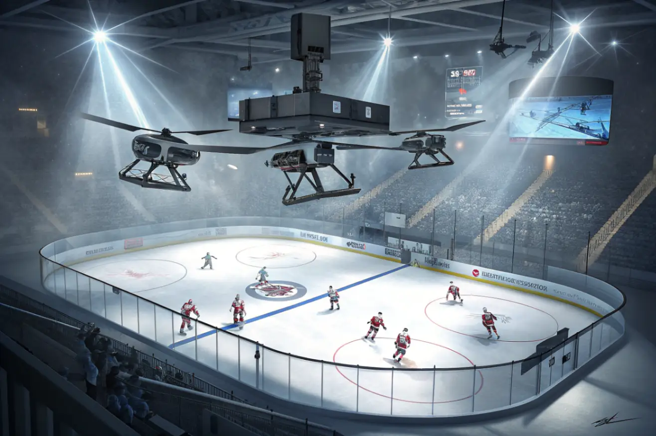 Будущее трансляций NHL: дроны и автономные камеры